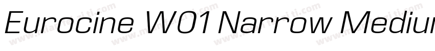 Eurocine W01 Narrow Medium字体转换